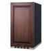 Summit FF195IF 19"W Undercounter Refrigerator w/ (1) Section & (1) Solid Door - Panel Ready, 115v, Black