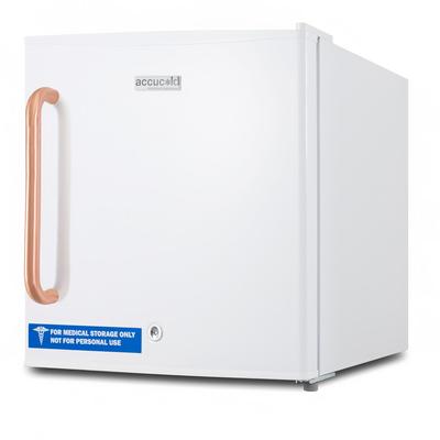 Accucold FS24LTBC 1.4 cu ft Countertop Medical Freezer - White, 115v, Manual Defrost, Copper Handle