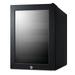 Summit LX114LGT1 13 3/4"W BeautiFridge Cosmetics Refrigerator w/ Mirror Tinted Glass Door - Black, 115v