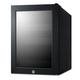 Summit LX114LGT1 13 3/4"W BeautiFridge Cosmetics Refrigerator w/ Mirror Tinted Glass Door - Black, 115v