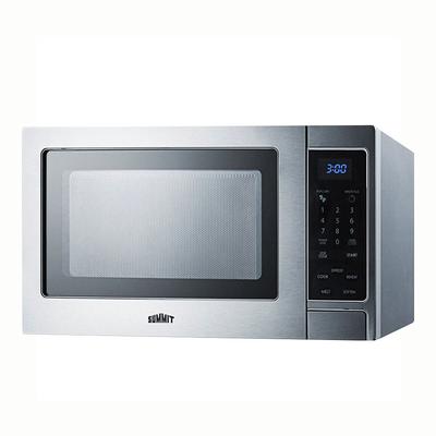Summit SCM853 Microwave Oven - Rotary Turntable, Digital Controls, Stainless Steel, 115v