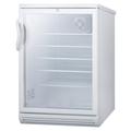 Summit SCR600GL 24" W Undercounter Refrigerator w/ (1) Section & (1) Door, 115v, White