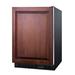 Summit SCR610BLSDIF 23 5/8"W Undercounter Refrigerator w/ (1) Section & (1) Solid Door - Panel Ready, 115v, Black