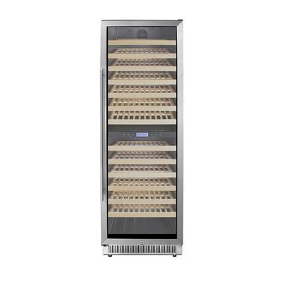 Summit SWC1966B 23 1/2" 1 Section Commercial Wine Cooler w/ (2) Zones - 162 Bottle Capacity, 115v, Silver