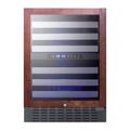 Summit SWC532BLBISTPNR 23 1/2" 1 Section Commercial Wine Cooler w/ (2) Zones - 46 Bottle Capacity, 115v, Black