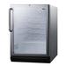 Summit SWC6GBLCSSADA 24" 1 Section Commercial Wine Cooler w/ (1) Zone, 36 Bottle Capacity, 115v, Silver