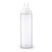 Vollrath 2208-13 8 oz Twin Tip Squeeze Bottle - Clear with Clear Cap