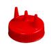 Vollrath 3300-02 Tri Tip Tri-Tip Replacement Cap - For 16, 24, 32 oz, Wide Mouth, Red