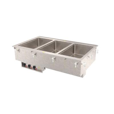 Vollrath 36405 Drop-In Hot Food Well w/ (3) Full Size Pan Capacity, 208v, Stainless Steel