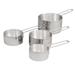 Vollrath 47119 4 Piece Measuring Cup Set - 18 ga Stainless, Stamped Capacities, Dishwasher Safe, Stainless Steel