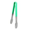 Vollrath 4781270 12"L Stainless Steel Utility Tongs - Green
