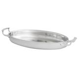 Vollrath 49442 3-3/4 qt Miramar Display Cookware Oval Au Gratin - Stainless Steel, Induction Ready, Handles, Silver
