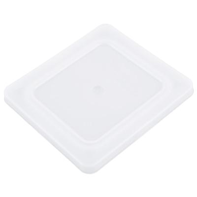 Vollrath 52434 Flexible Food Pan Lid - 1/6 Size, 7x6 7/16, Sixth Size, Polyethylene, White