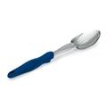 Vollrath 6414230 14" Heavy-Duty Perforated Spoon - Blue Nylon Handle, 13 13/16"