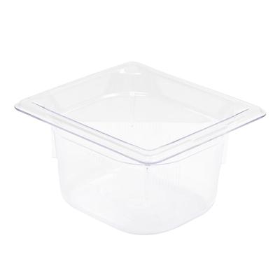 Vollrath 8064410 4"D Sixth Size Food Pan, Clear