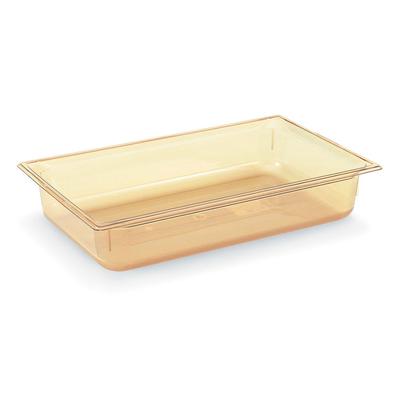 Vollrath 9008410 8"D Full Size High Temp Food Pan, Amber