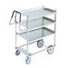 Vollrath 97203 3 Level Stainless Utility Cart w/ 900 lb Capacity, Raised Ledges, Silver