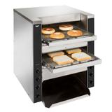 Vollrath CT4-240DUAL Conveyor Toaster - 1100 Slices/hr w/ 1 1/2" to 3" Product Opening, 240v/1ph, 240 V, Stainless Steel