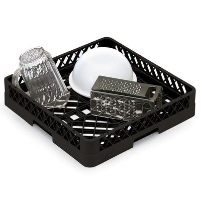 Vollrath TR1 06 Full-Size Dishwasher Rack - Open Bottom and Sidewall, Black