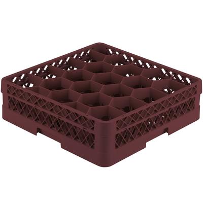 Vollrath TR11G Rack Max Glass Rack w/ (20) Compartments - (1) Extenders, Burgundy, Red