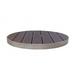 emu A1481 30" Round Sid Outdoor Table Top - Aluminum, Wenge, Brushed Aluminum, 30" Diameter