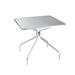 emu 801 32" Square Outdoor Dining Height Table w/ Umbrella Hole - Steel, Cement, E-Coated Powder Finish