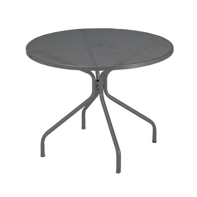 emu E805 (22) 48" Round Cambi Indoor/Outdoor Table w/ Umbrella Hole - Steel, Antique Iron
