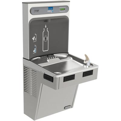 Elkay EMABF8WSLK Wall Mount Drinking Fountain w/ Bottle Filler - Refrigerated, Light Gray