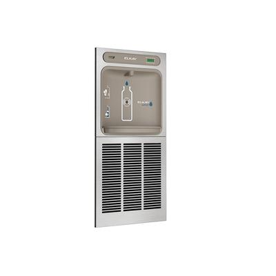 Elkay EZWSGRNM8K In Wall Bottle Filling Station w/ Sensor Activation - Refrigerated, Non Filtered, Gray