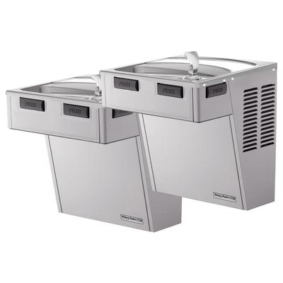 Halsey Taylor HACDBLSS-NF Wall Mount Bi Level Drinking Fountain - Non Filtered, Non Refrigerated, Stainless, Silver