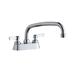 Elkay LK406AT10L2 Deck Mount Faucet w/ 10" Swing Spout & 2" Lever Handles - 4" Centers, Chrome