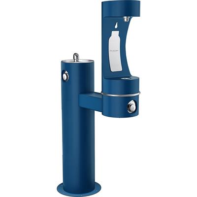 Elkay LK4420BF1LBLU Outdoor Bottle Filling Station & Drinking Fountain - Non Refrigerated, Blue