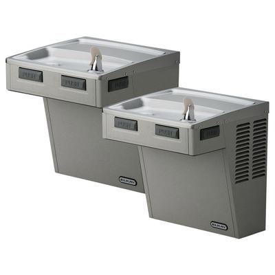 Elkay LMABFTL8LC Wall Mount Bi Level Drinking Fountain - Filtered, Refrigerated, Light Gray Granite