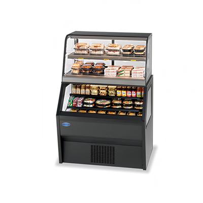 Federal CH4828/RSS4SC 48" Refrigerated Merchandiser w/ Hot Service Top, Black, 120 V