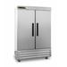 Centerline by Traulsen CLBM-49R-FS-LL 54" 2 Section Reach In Refrigerator, (2) Left Hinge Solid Doors, 115v, Bottom Mount, Silver