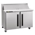 Centerline by Traulsen CLPT-3610-SD-LL 36" Sandwich/Salad Prep Table w/ Refrigerated Base, 115v, (10) 1/6 Size Pans, Roll-Top Lid, Stainless Steel