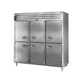 Traulsen RDT332WUT-HHS 86" 3 Section Commercial Refrigerator Freezer - Solid Doors, Top Compressor, 115v, Silver