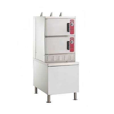 Vulcan C24GA6-PS NG 6 Pan Convection Commercial Steamer - Cabinet, Natural Gas, Stainless Steel, Gas Type: NG