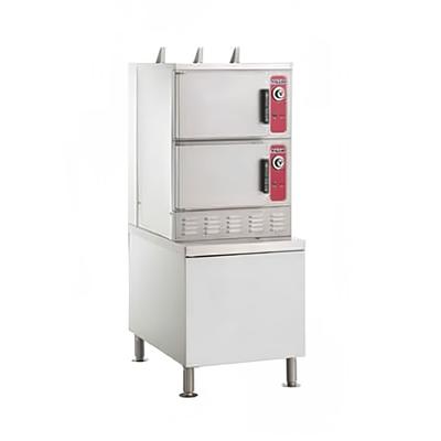 Vulcan C24GA6-PS NG (6) Pan Convection Commercial Steamer - Cabinet, Natural Gas, Stainless Steel, Gas Type: NG