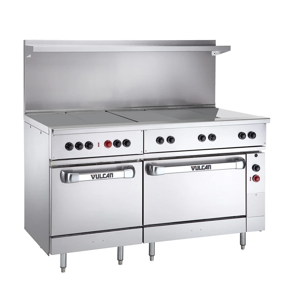 Vulcan EV60SS-5HT208 60" EV Series Commercial Electric Range w/ 5 Hot Tops, 208v/1ph/3ph, Stainless Steel