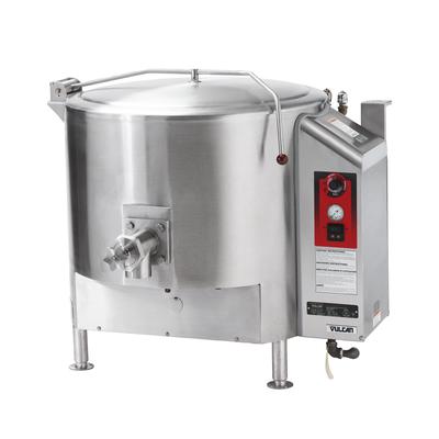 Vulcan GS40ES LP 40 gal Steam Kettle - Stationary, Full Jacket, Liquid Propane, Stainless Steel, Gas Type: LP