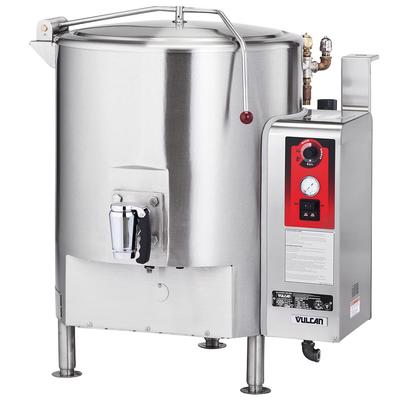 Vulcan GT100E LP 100 gal Steam Kettle - Stationary, Full Jacket, Liquid Propane, Stainless Steel, Gas Type: LP