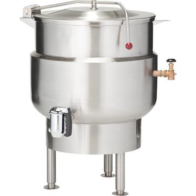 Vulcan K40DLT 40 gal Steam Kettle - Manual Tilt, 2/3 Jacket, Direct Steam, Stainless Steel