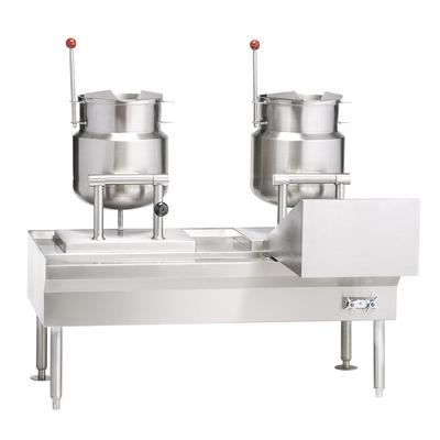 Vulcan VEKT80/666 240/3 (3) 6 gal Steam Kettles - Manual Tilt, 2/3 Jacket, 240v/3ph, Stainless Steel