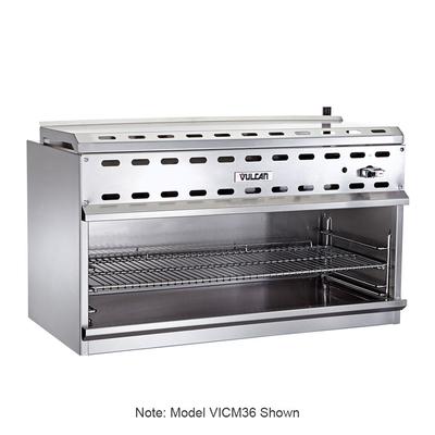 Vulcan VICM48 48" Gas Cheese Melter w/ Infrared Burner, Stainless, Natural Gas, 2 infrared Burners, NG, Silver, Gas Type: NG