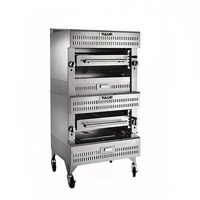 Vulcan VIR1F LP Deck-Broiler w/ Infrared Burners, Refrigerated Base, Liquid Propane, Stainless Steel, Gas Type: LP