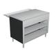 Duke 309-25SS 46" Stationary Serving Counter w/ Shelves & Stainless Top, Stainless Steel