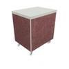 Duke HB2ST 32" Mobile Serving Counter w/ Enclosed Base & Stainless Top, Oxide, Brown