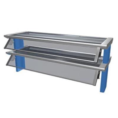 Duke TS580-32-1SN 31 5/8" Sneeze Guard, 1 Sided Self Service Style w/ Acrylic End Guards, 2 Tier