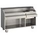 FWE BBC-6 L6 72"L Portable Bar w/ 60 lb Ice Bin, Pinnacle Walnut, Brown